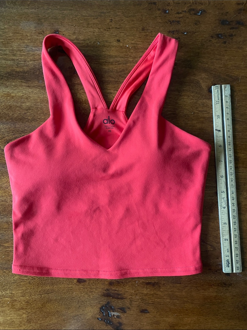 ALO Yoga Coral Racerback Sports Bra Tank
